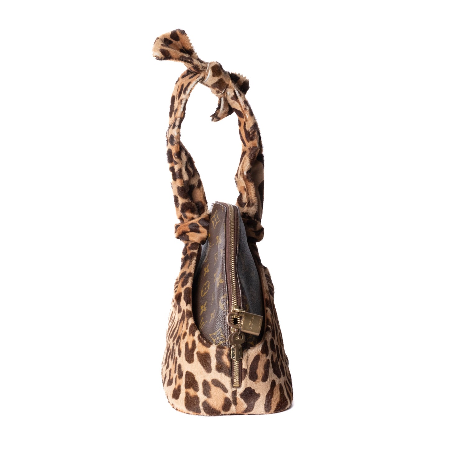 Louis Vuitton x Alaïa Monogram Leopard Ponyhair Alma Bag