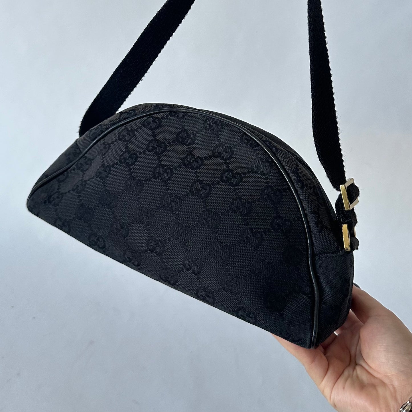 Gucci Black Canvas Mini Arch Bag