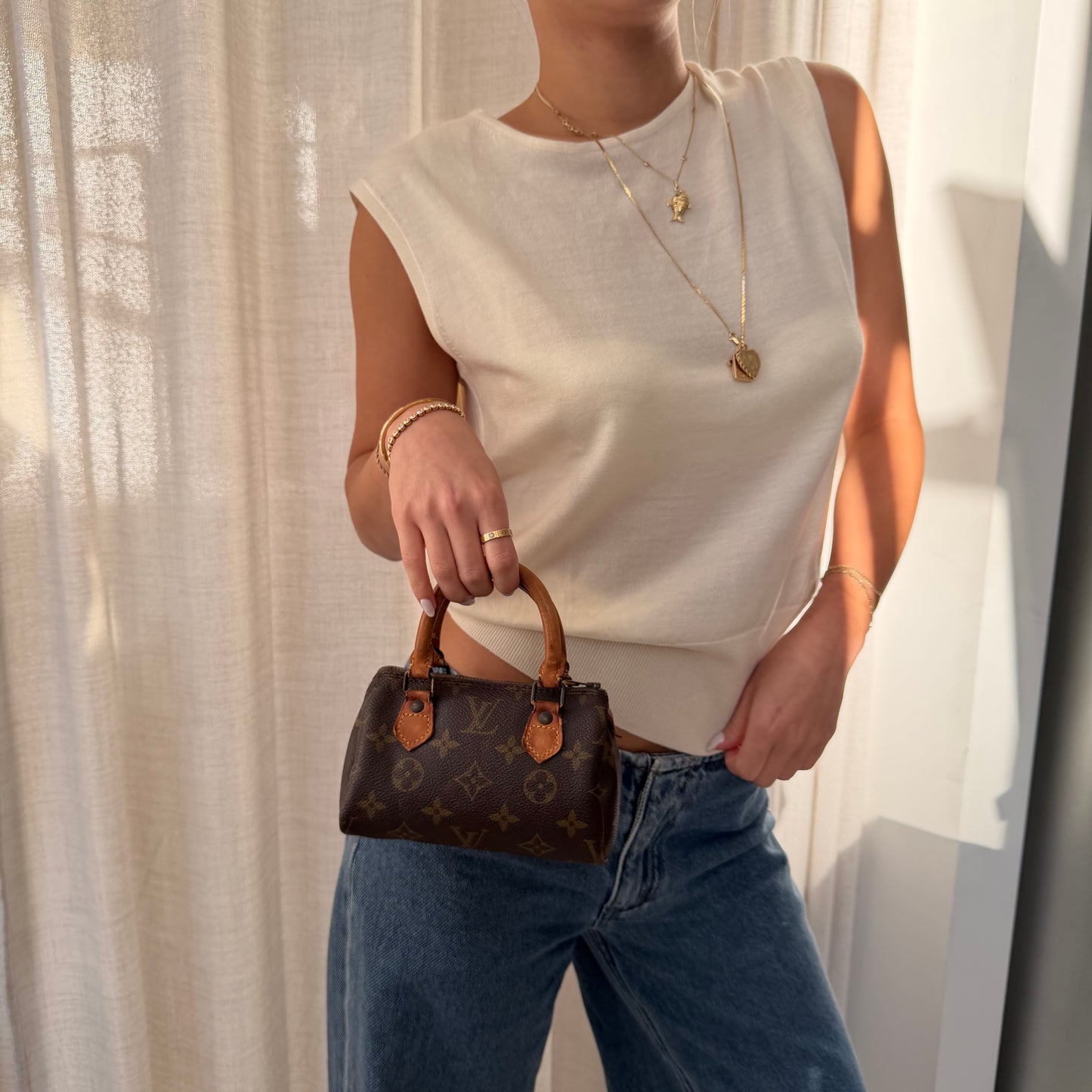 Louis Vuitton Classic Brown Monogram Nano Mini Speedy