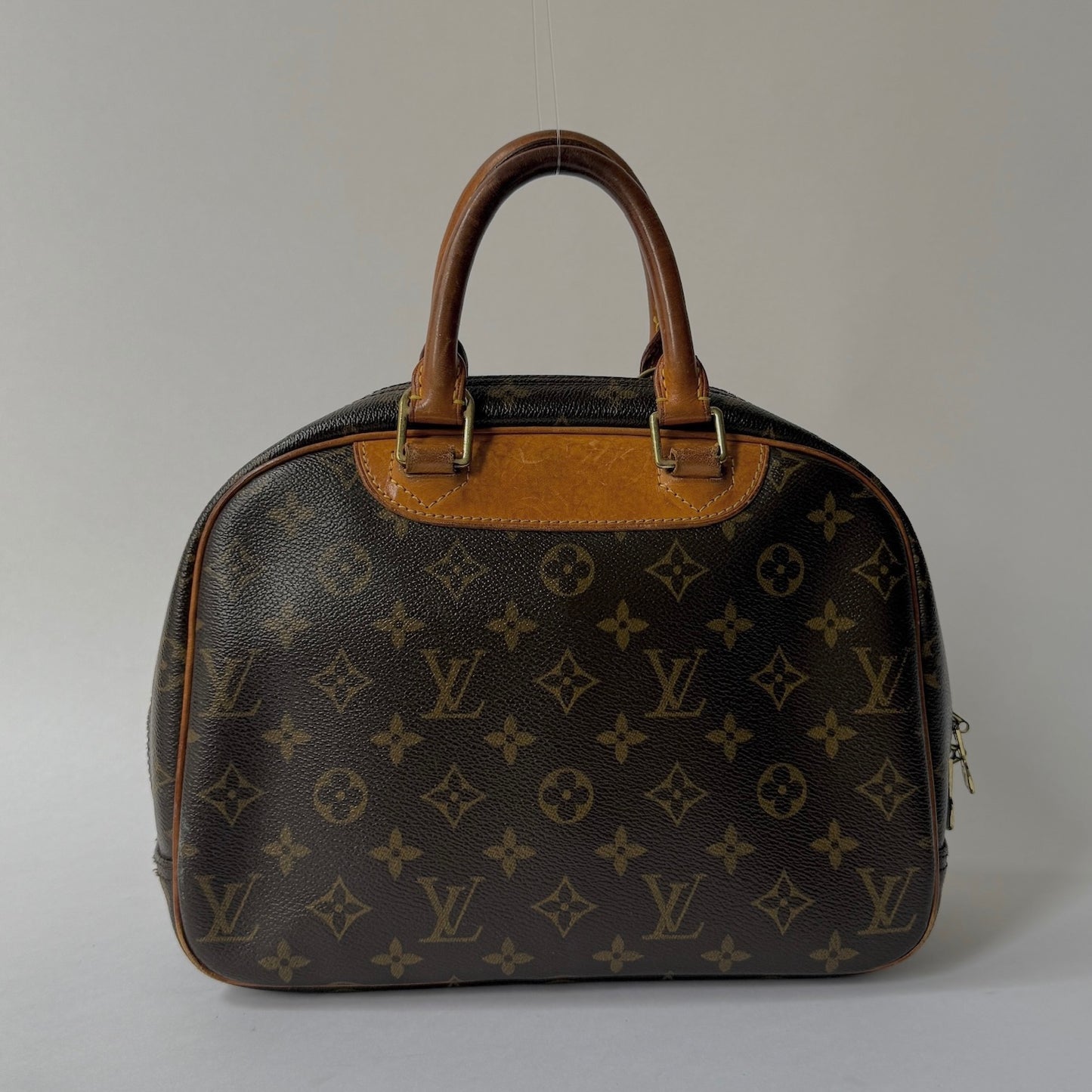 Louis Vuitton Brown Monogram Trouville Top Handle Bag