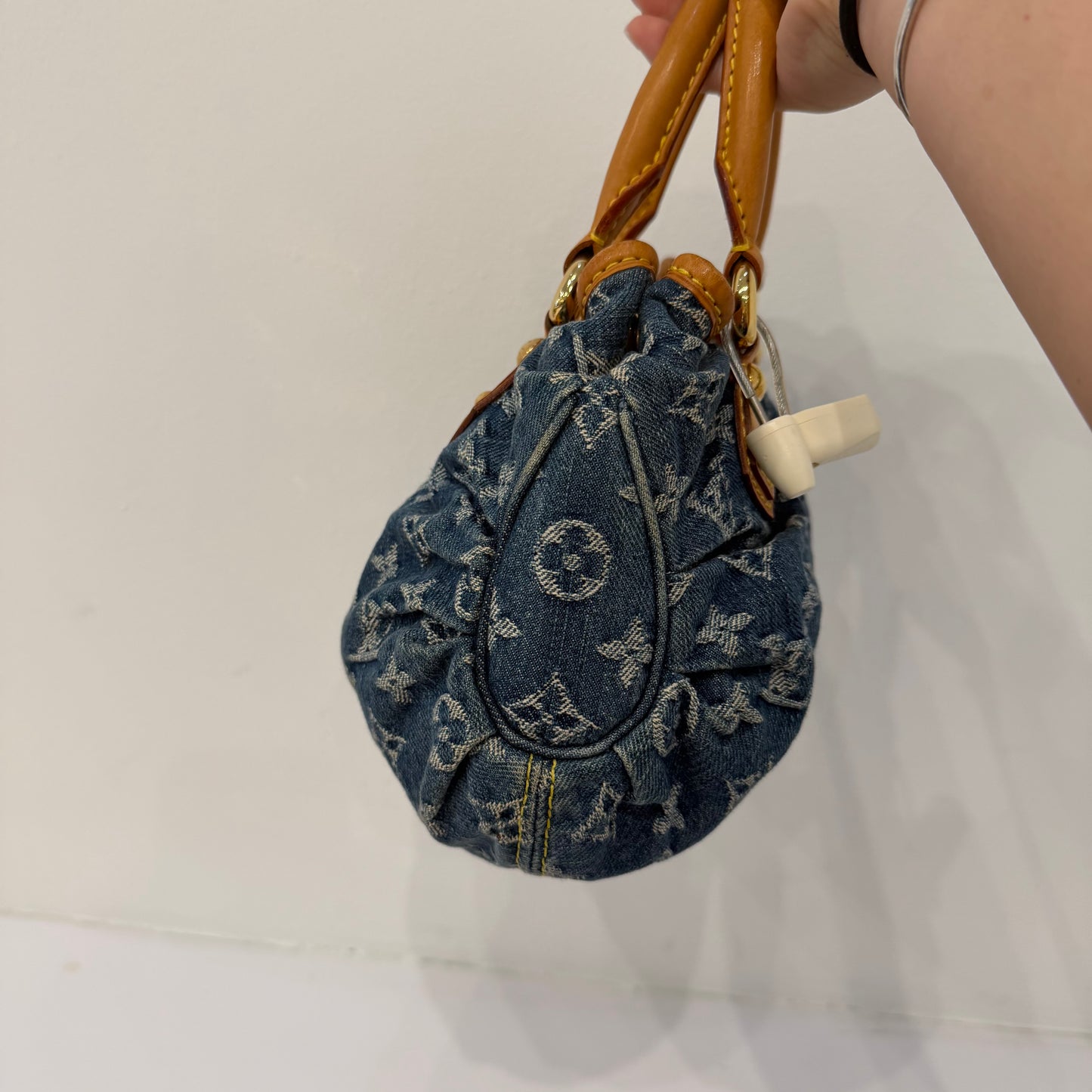 Louis Vuitton Denim Monogram Pleaty Handbag