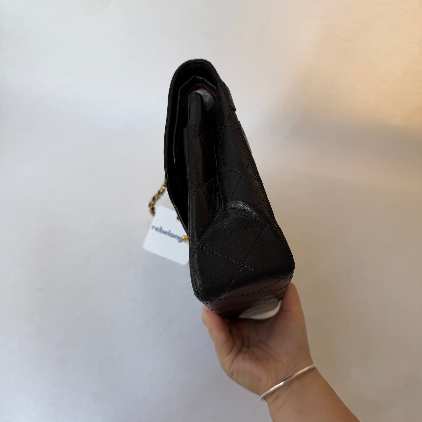 Chanel 1989 Black Two-Tone Paris Exclusive Edition Classic Double Flap