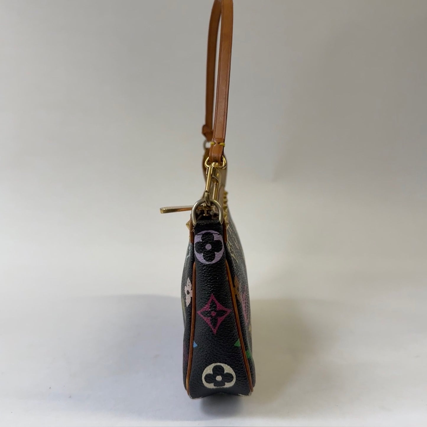 Louis Vuitton Black Multicolored Monogram Murakami Pochette