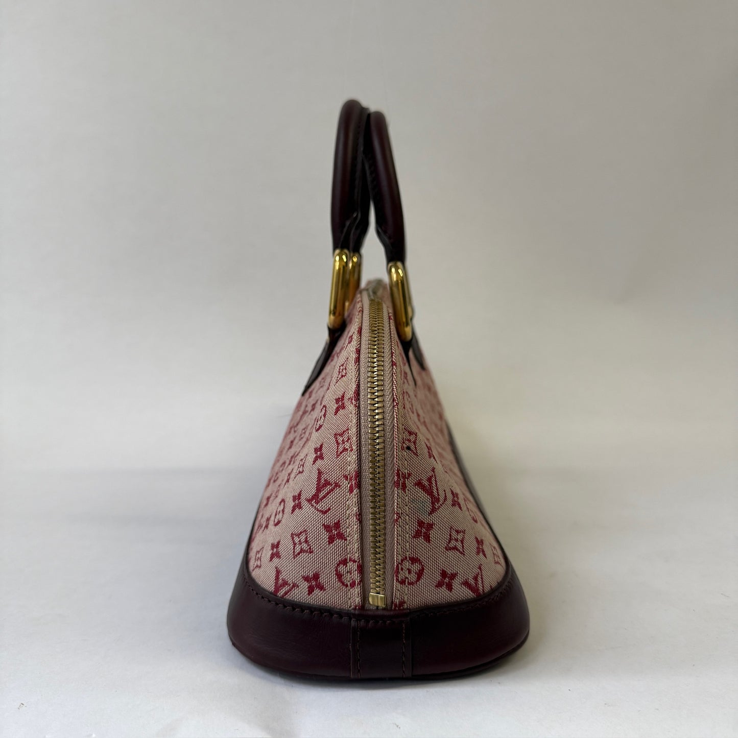 Louis Vuitton Red Monogram E/W Alma Minilin Monogram