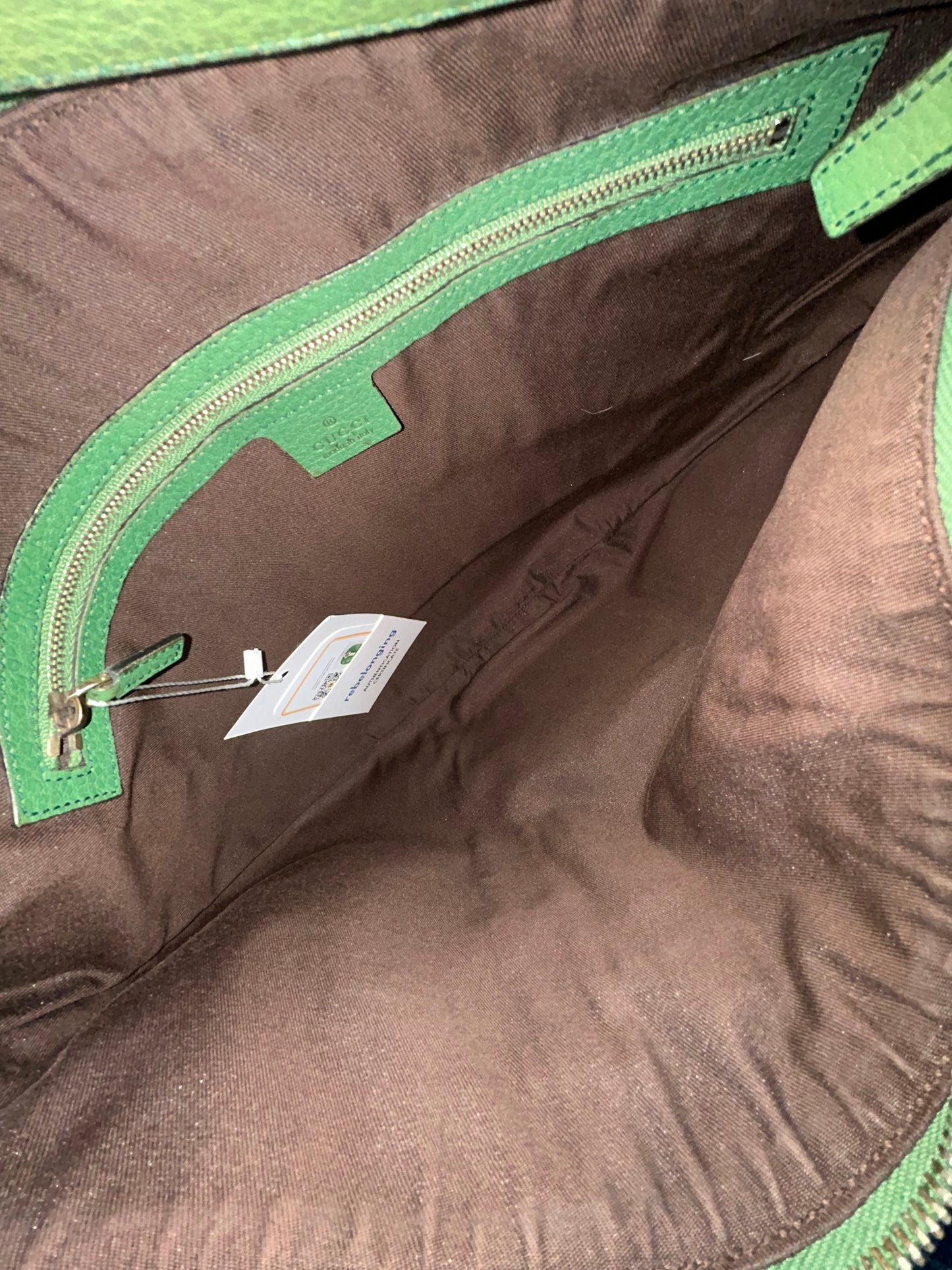 Gucci Green Interlocking GG Logo Shoulder Bag