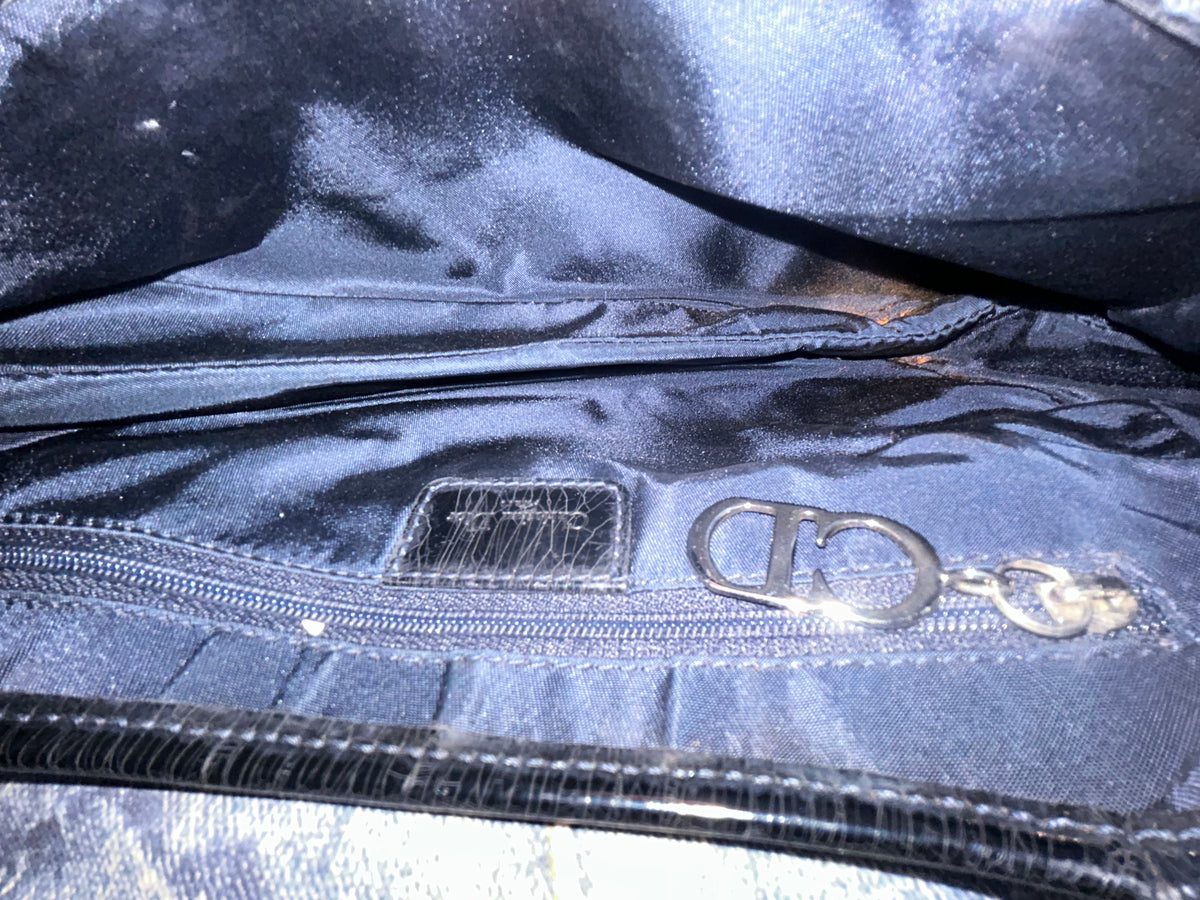 Christian Dior Denim Speedway Saddle Shoulder Bag