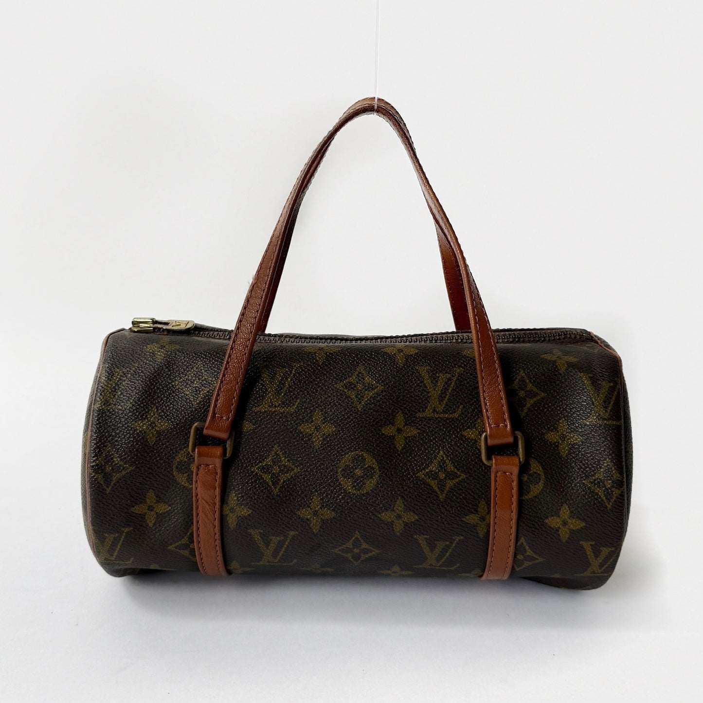 Louis Vuitton Brown Monogram Papillon 26 Barrel Bag