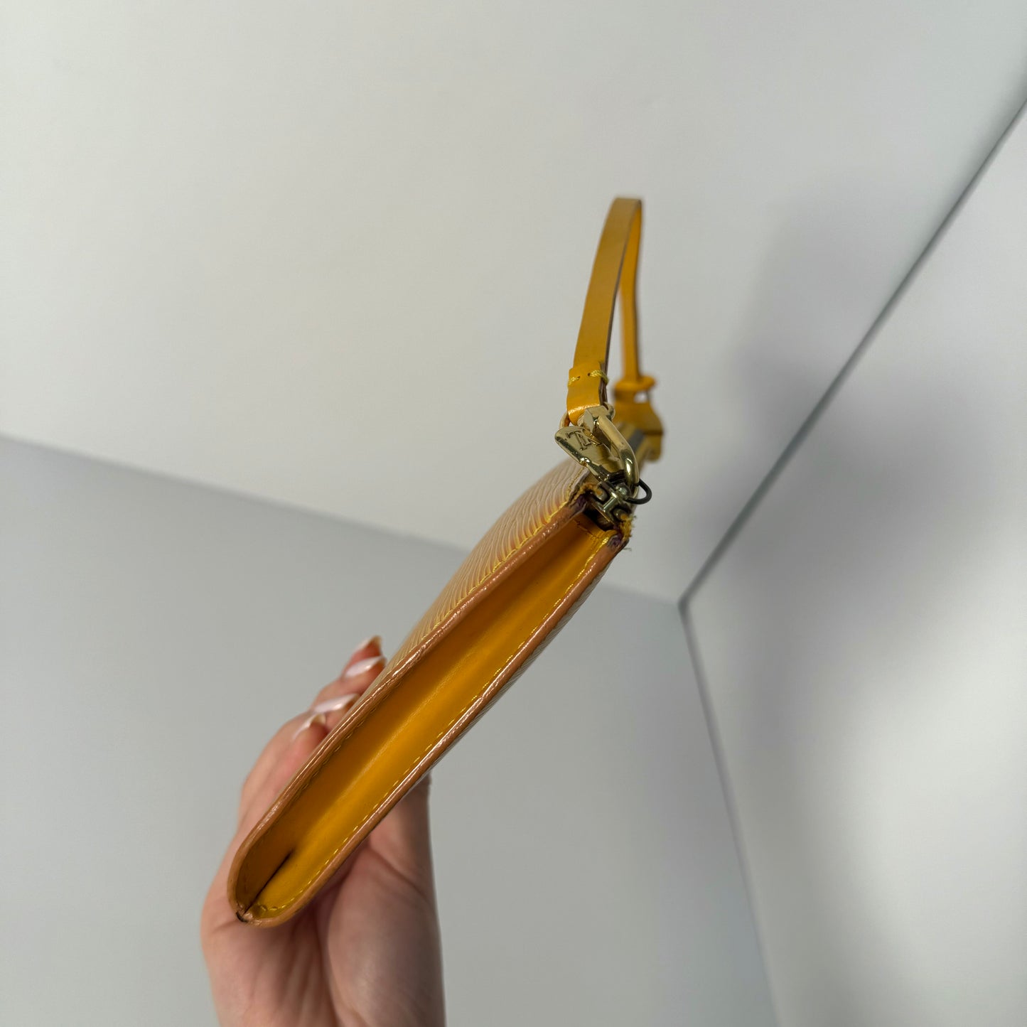 Louis Vuitton Tassili Yellow Epi Leather Pochette