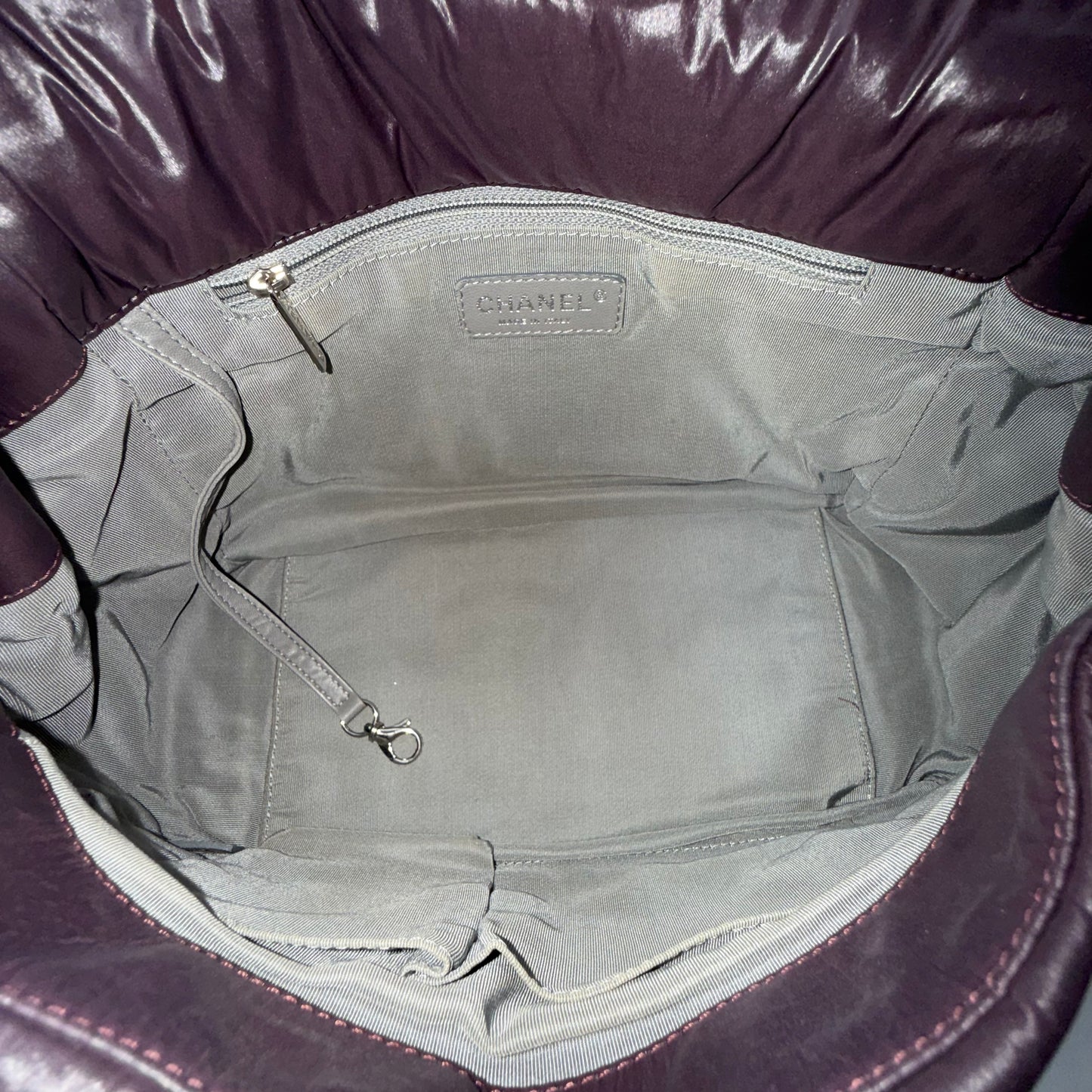 Chanel Paris-Byzance Purple Puffy Nylon Wild Stitch Flap