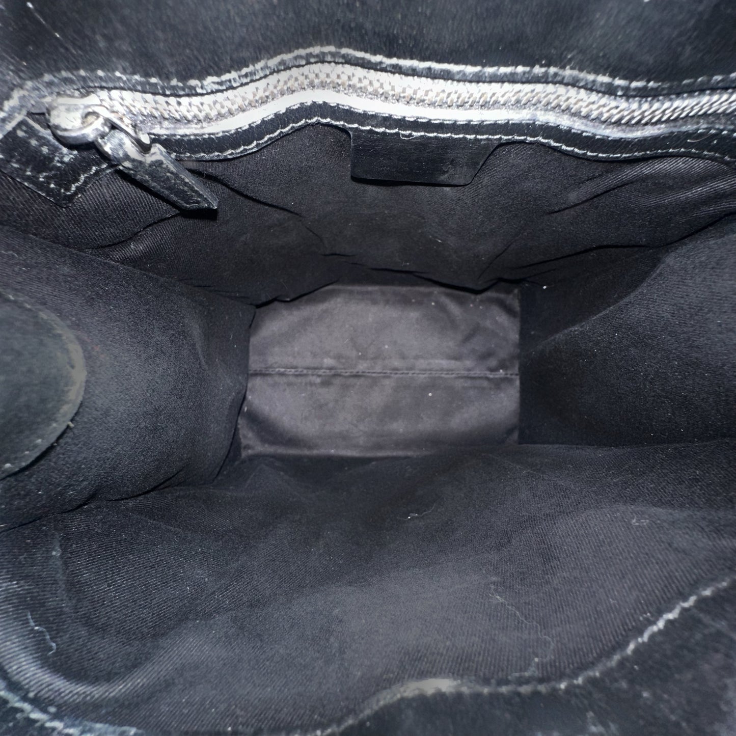 Gucci Black Canvas Shoulder Bag