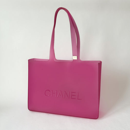 Chanel Pink Jelly Large Tote