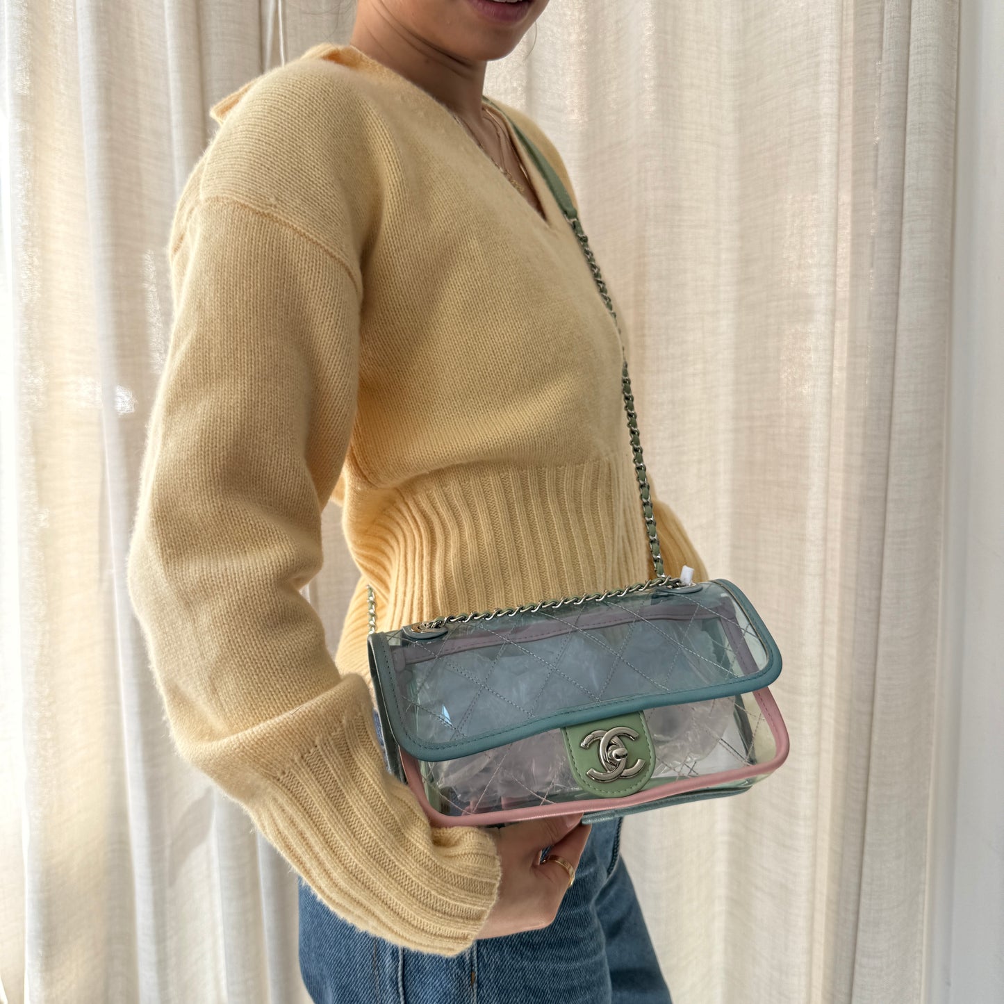 Chanel Multicolored PVC Quilted Splash Flap