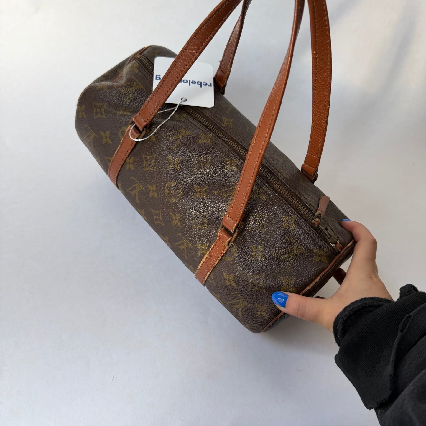 Louis Vuitton Brown Monogram Papillon 30 Barrel Bag