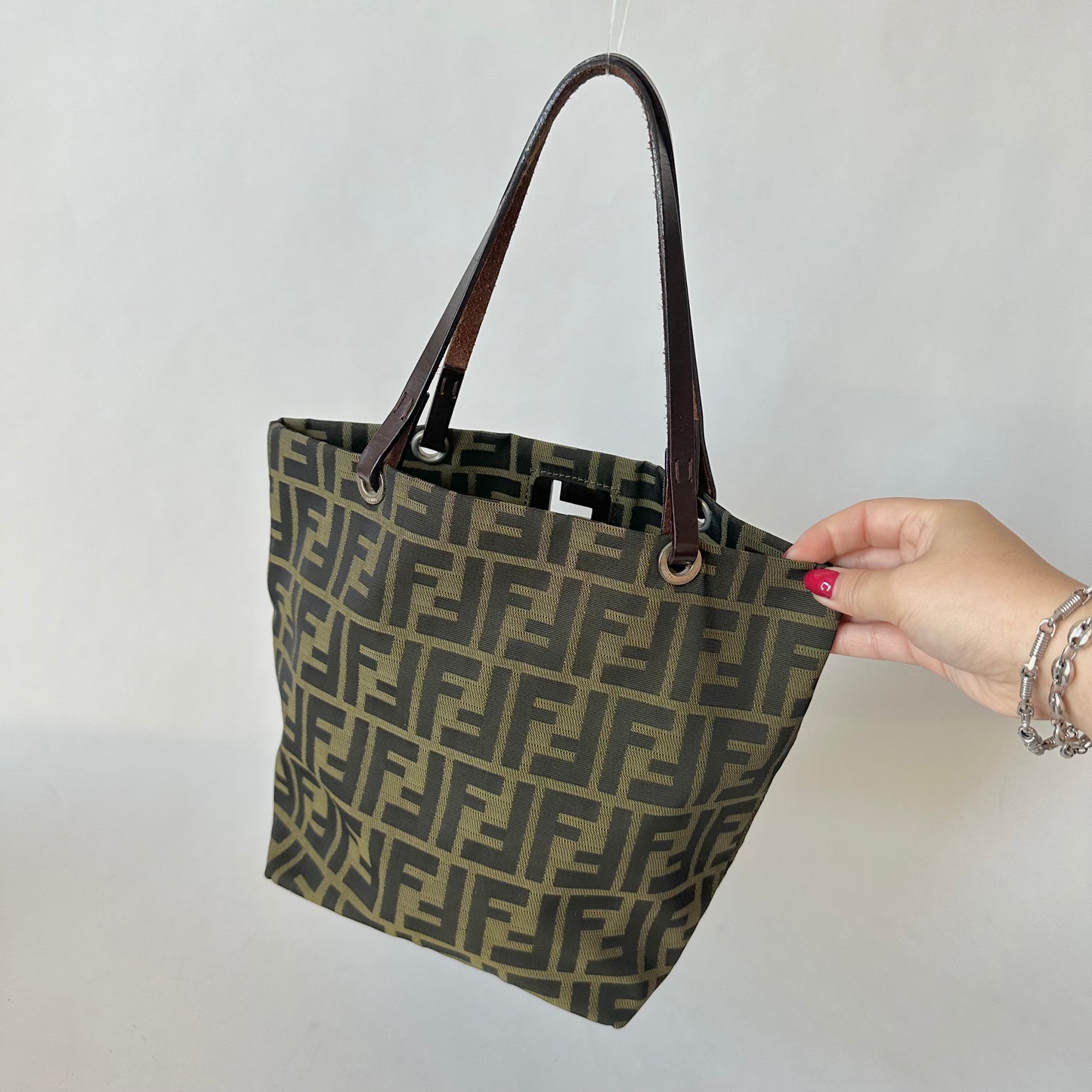 Fendi Brown Zucca Canvas Tote