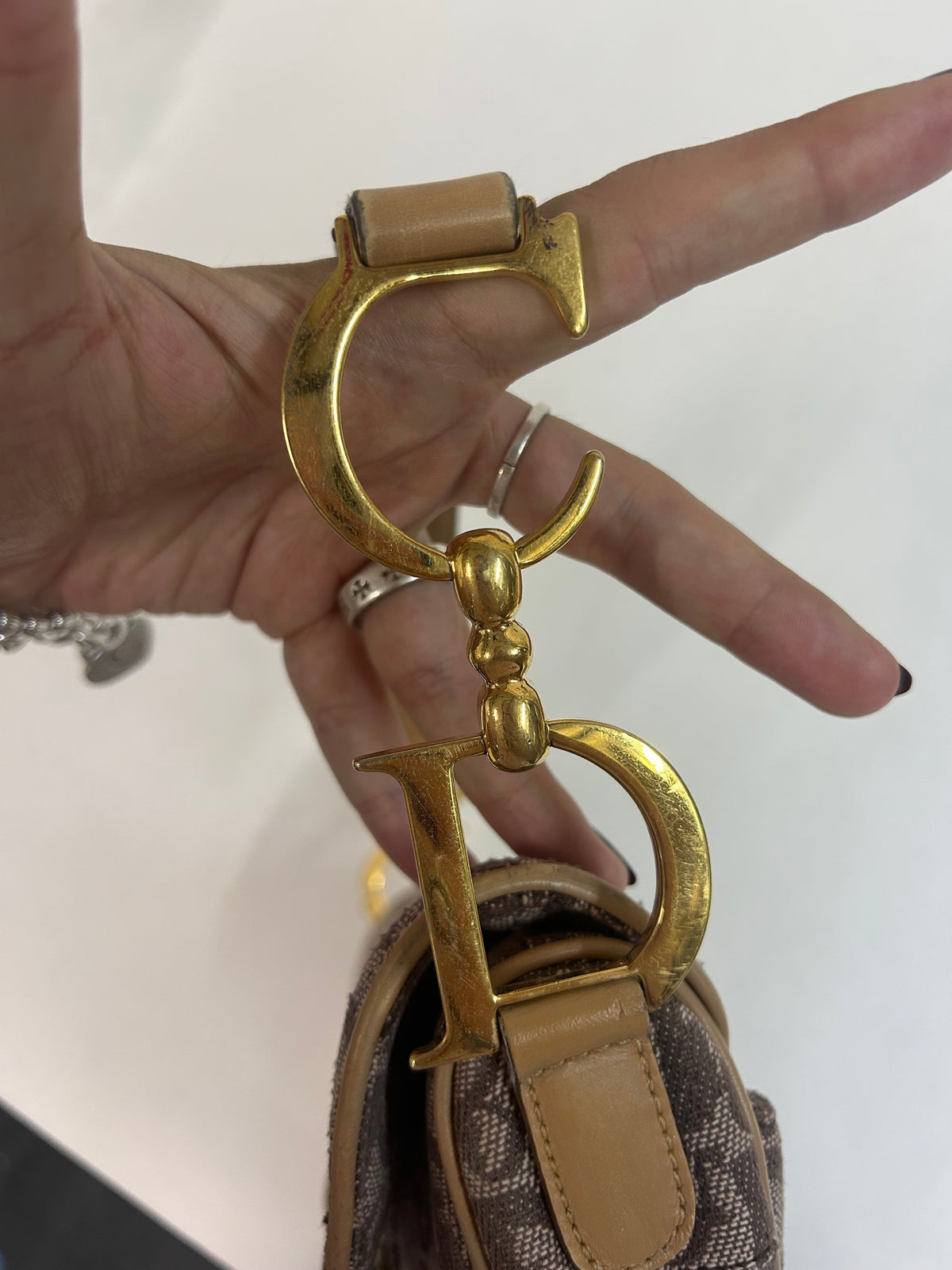 Christian Dior Love Brown Monogram Saddle