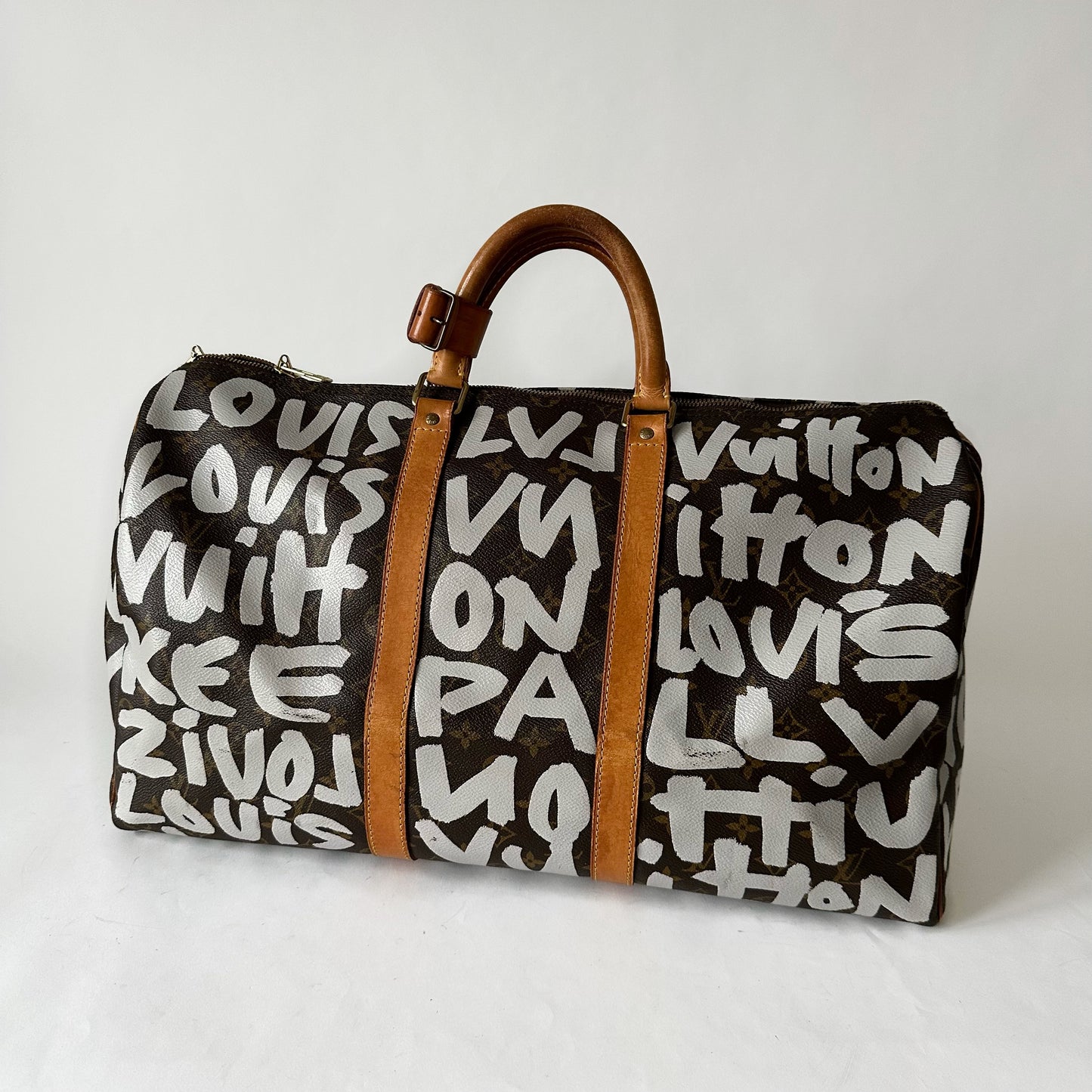Louis Vuitton x Stephen Sprouse White Graffiti Collection Keepall 50