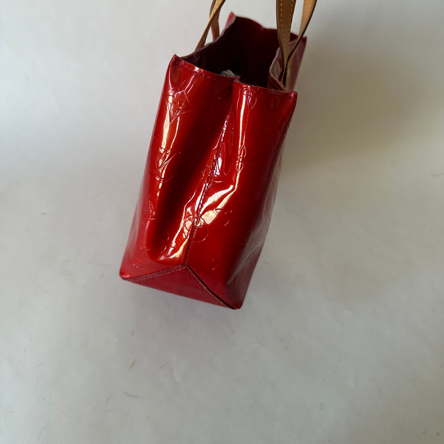 Louis Vuitton Red Vernis Reade PM Mini Handbag