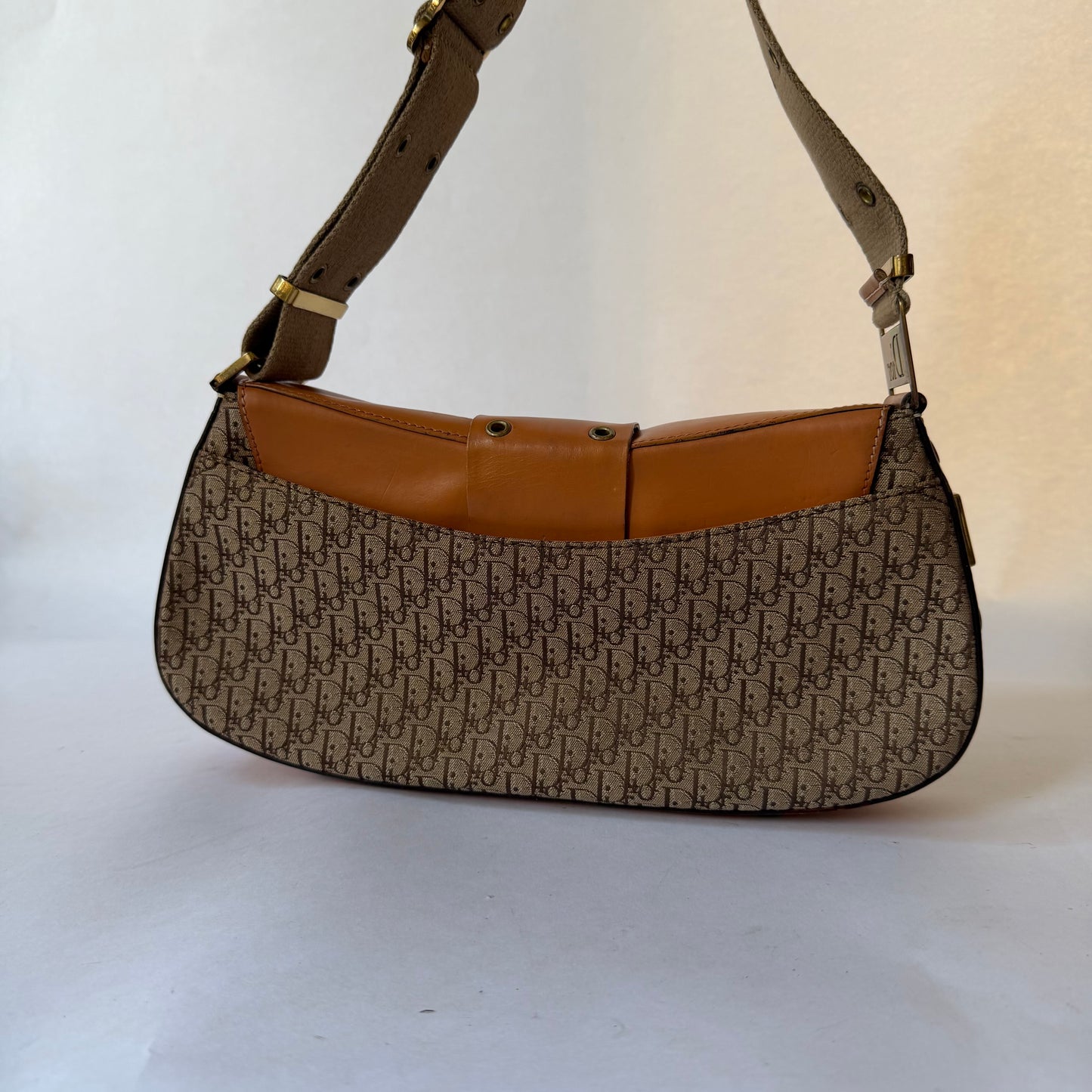 Christian Dior Brown Oblique Monogram Columbus Bag