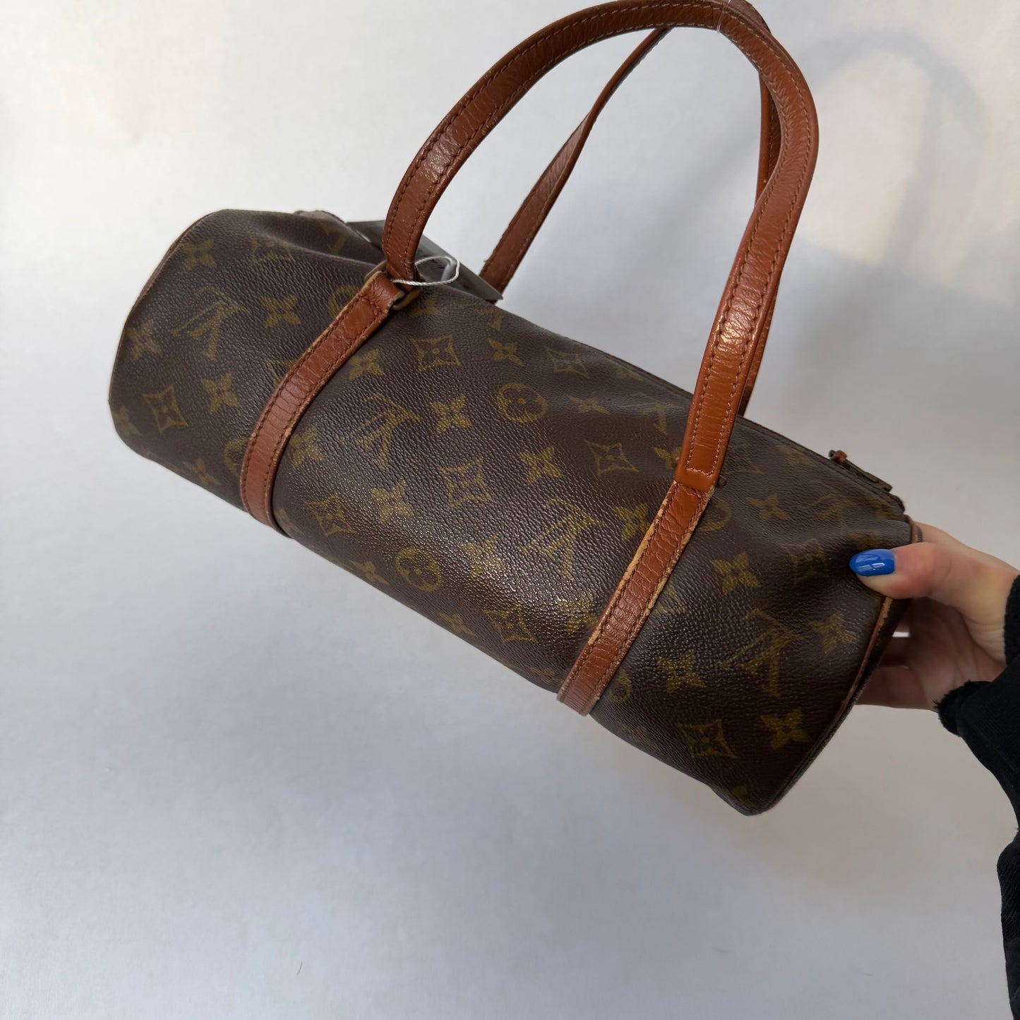 Louis Vuitton Brown Monogram Papillon 30 Barrel Bag