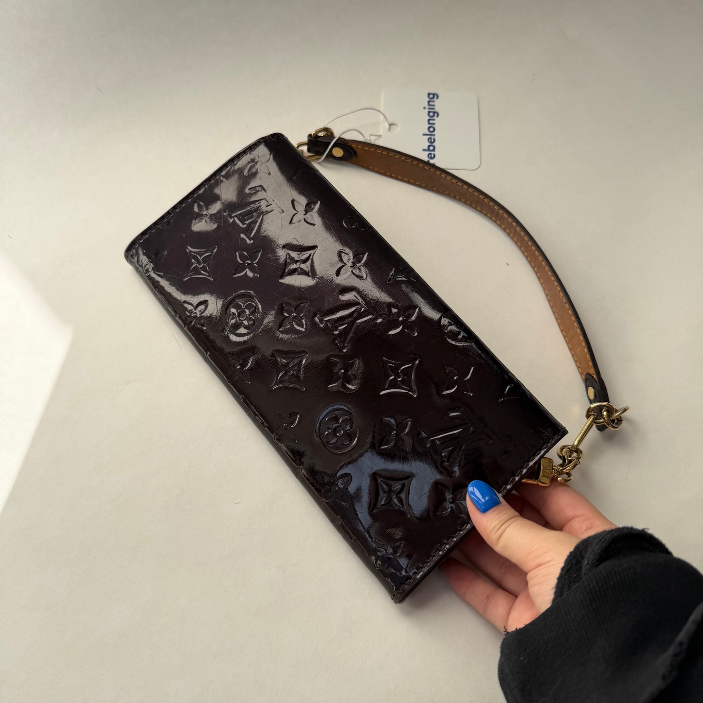 Louis Vuitton Amarante Vernis Monogram Sunset Boulevard Pochette