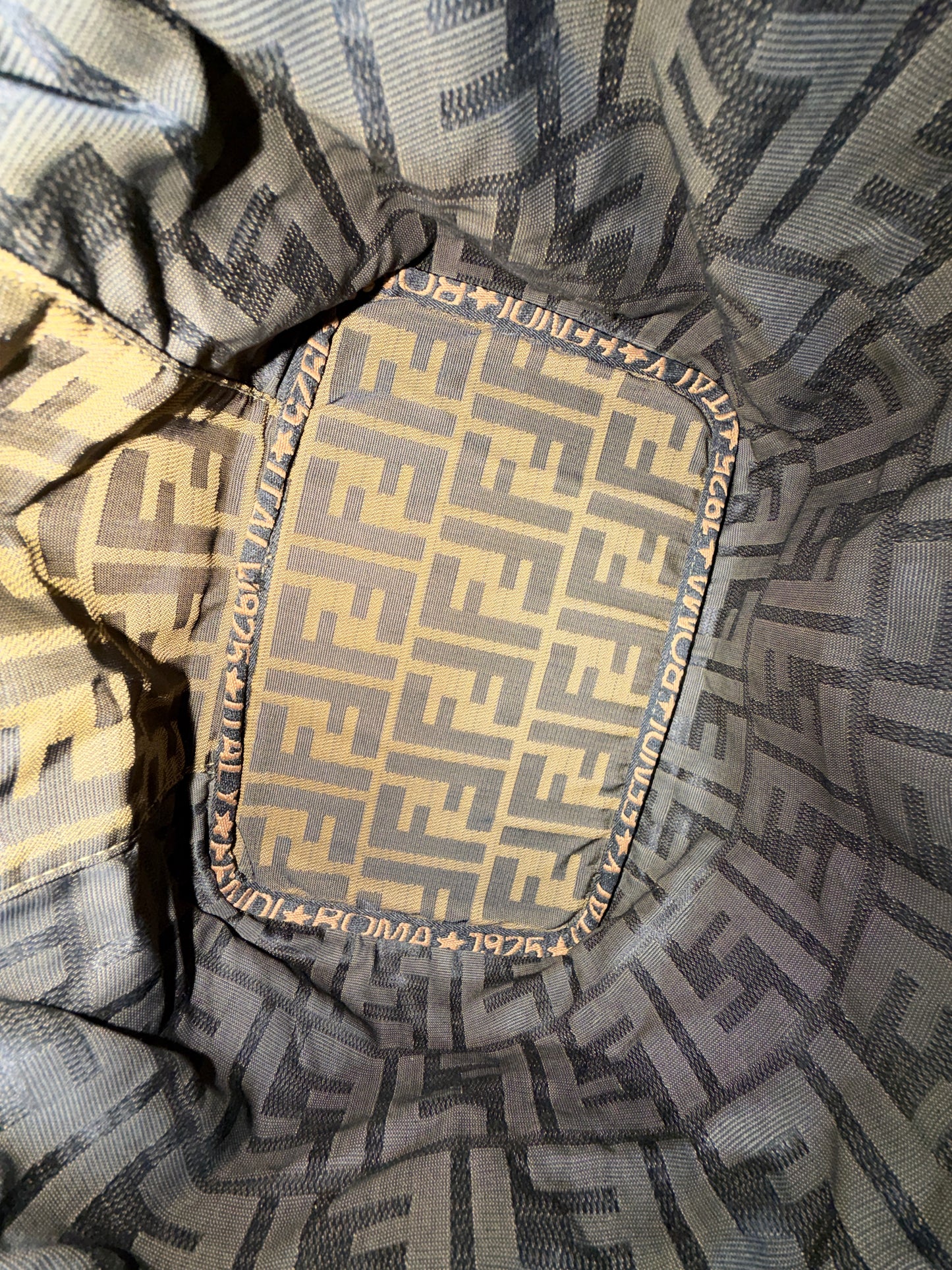 Fendi Brown Zucca Canvas Vanity Bag