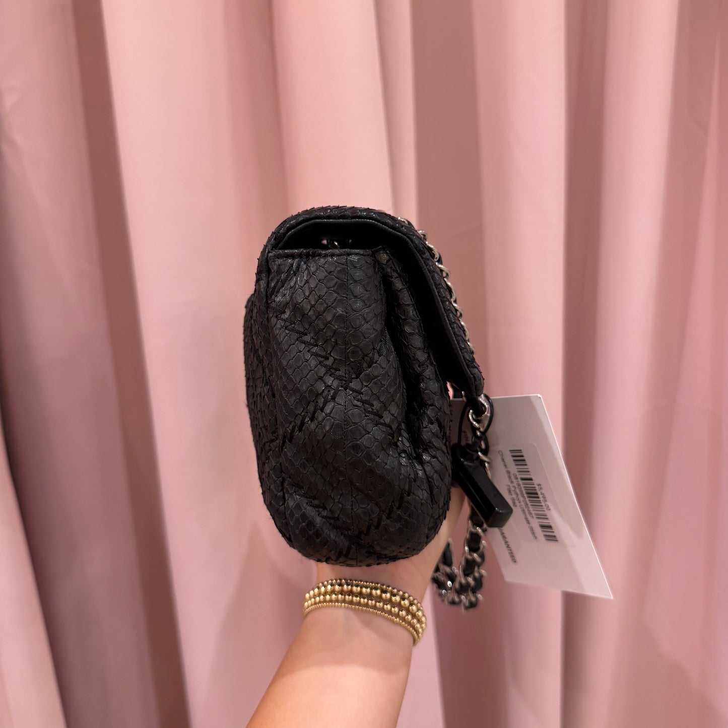 Chanel Black Python Ultimate Stitch Flap Bag