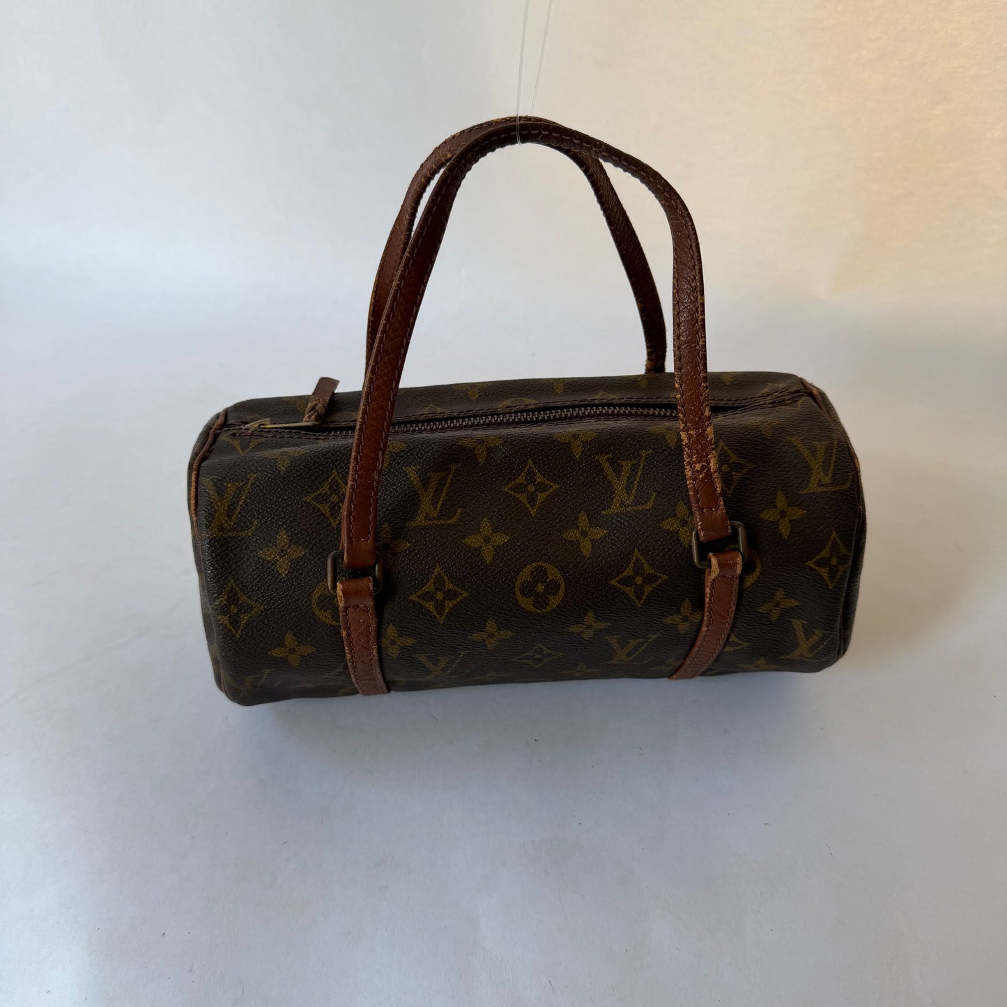 Louis Vuitton Brown Monogram Papillon 26 Barrel Bag