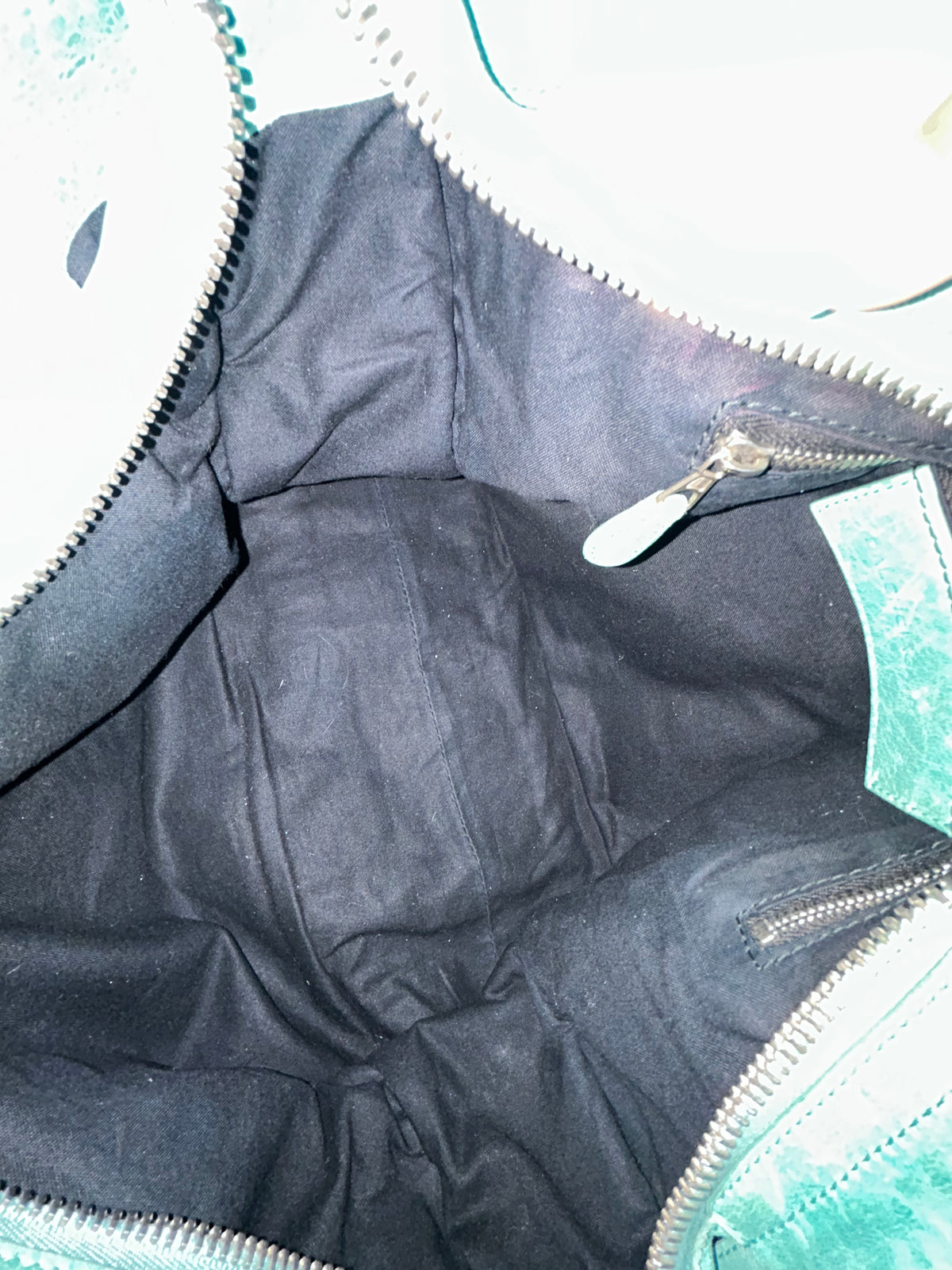 Balenciaga Teal Leather Giant SHW City Bag