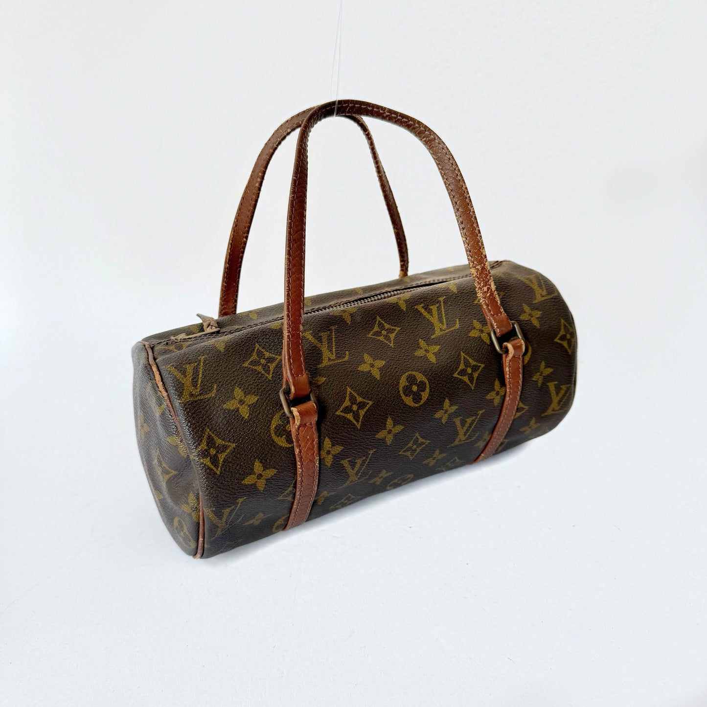 Louis Vuitton Brown Monogram Papillon 26 Barrel Bag