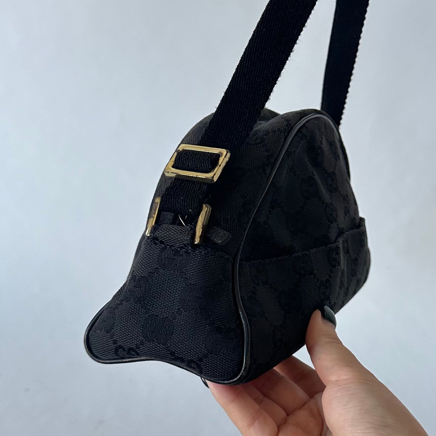 Gucci Black Canvas Mini Arch Bag