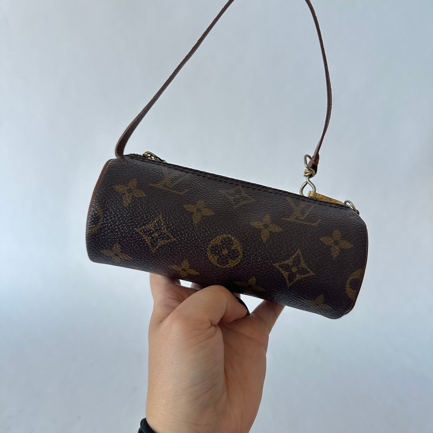 Louis Vuitton Brown Classic Monogram Mini Papillon Pochette