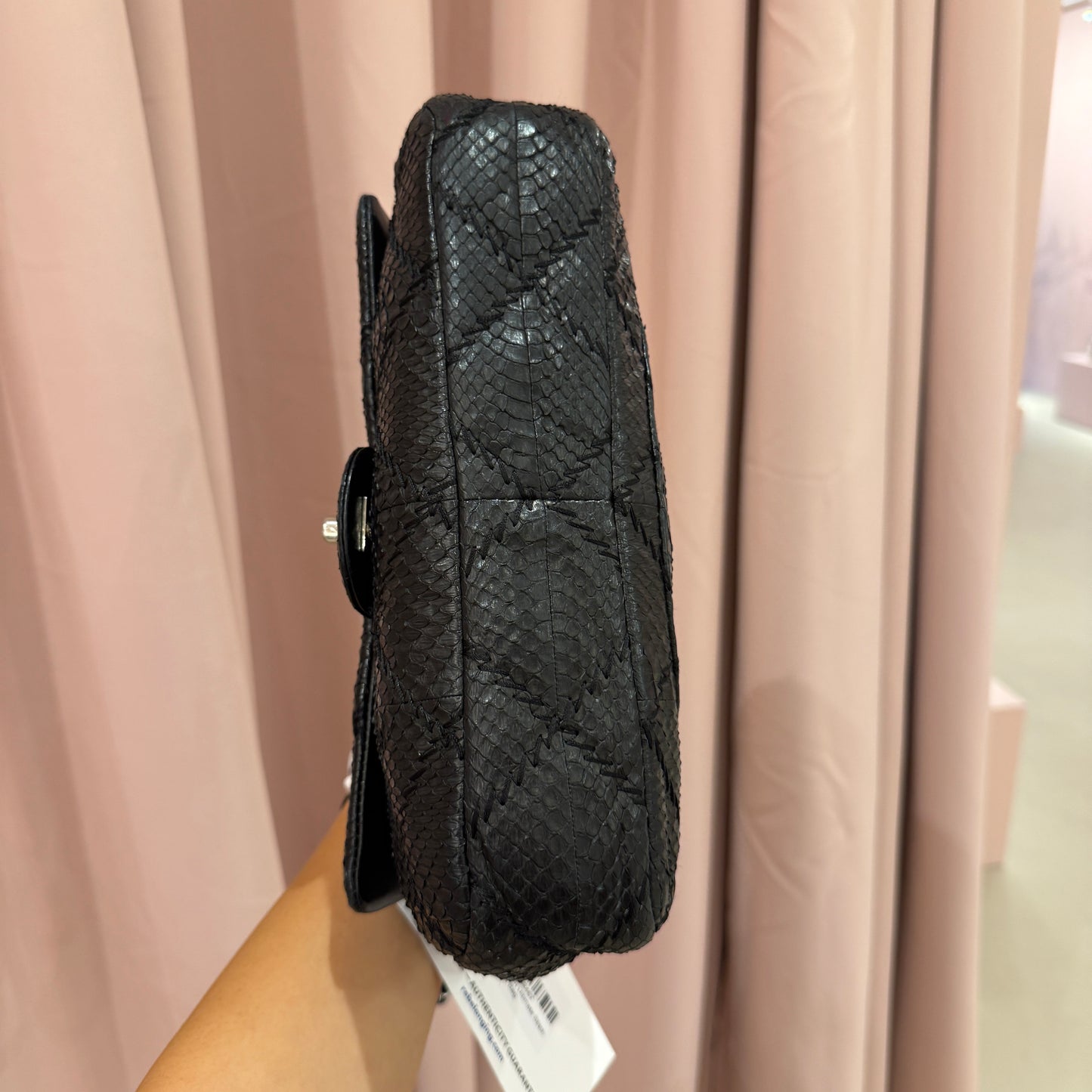 Chanel Black Python Ultimate Stitch Flap Bag