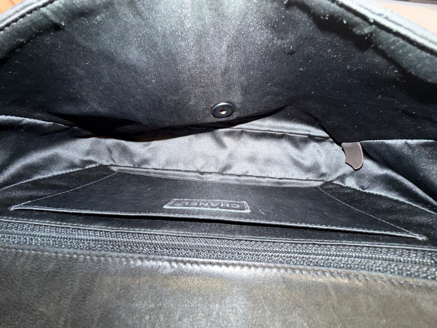 Chanel Black Travel Line Nylon Flap