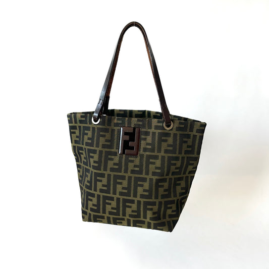 Fendi Brown Zucca Canvas Tote
