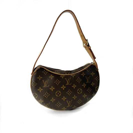 Louis Vuitton Brown Canvas Monogram Croissant PM Shoulder Bag
