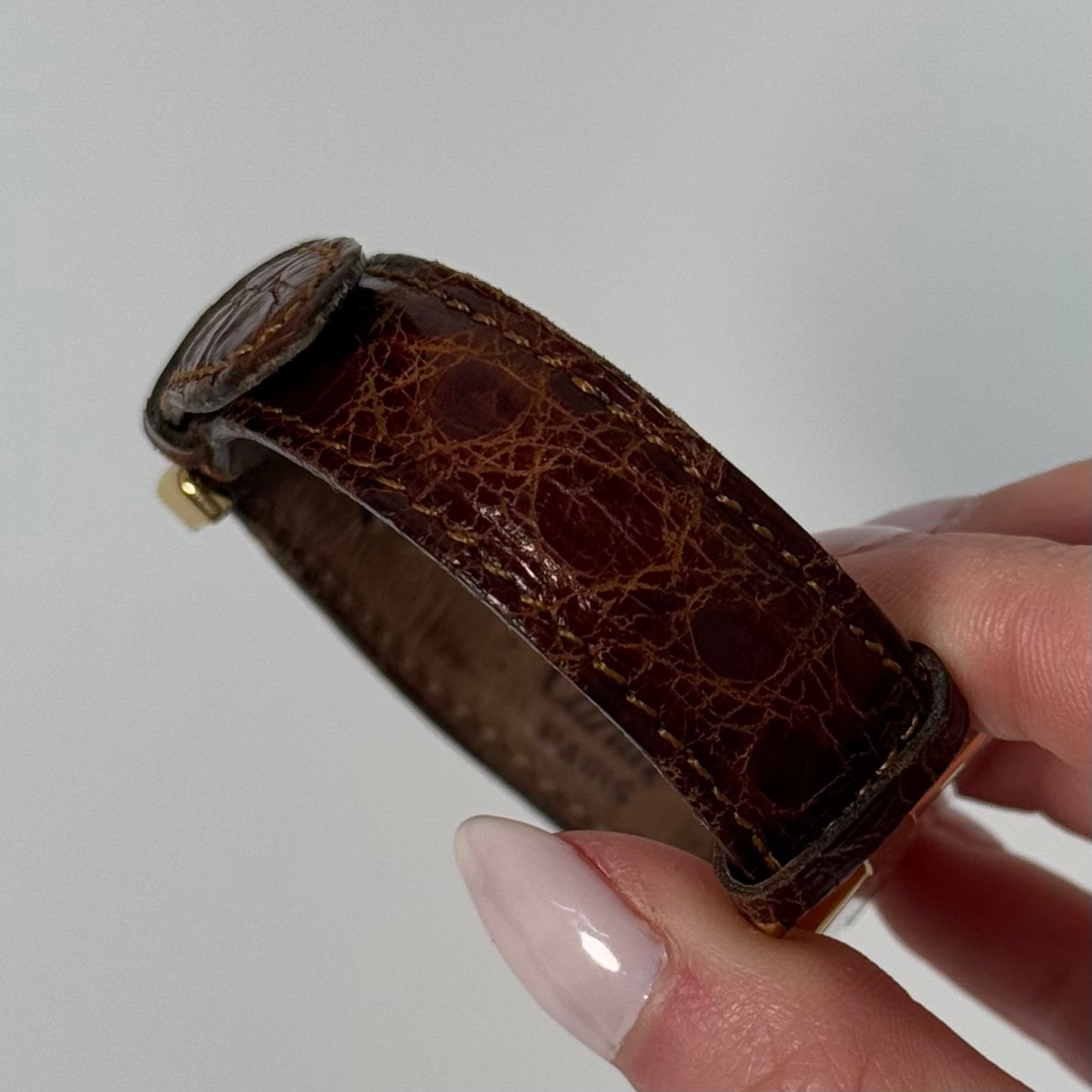Cartier Must De Vendome Alligator Leather Strap Watch