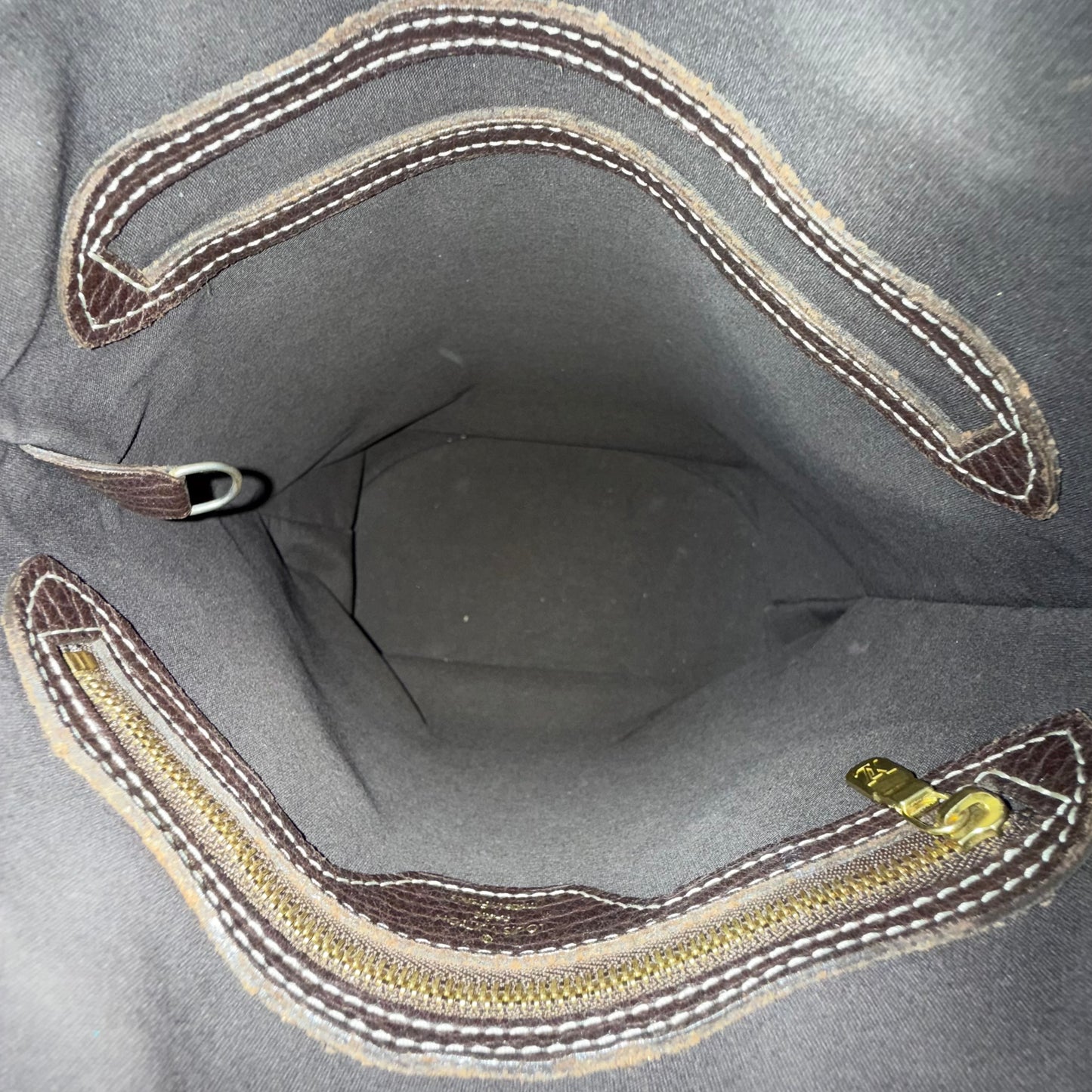 Louis Vuitton Brown Canvas Monogram Mini Lin Bucket PM Shoulder Bag
