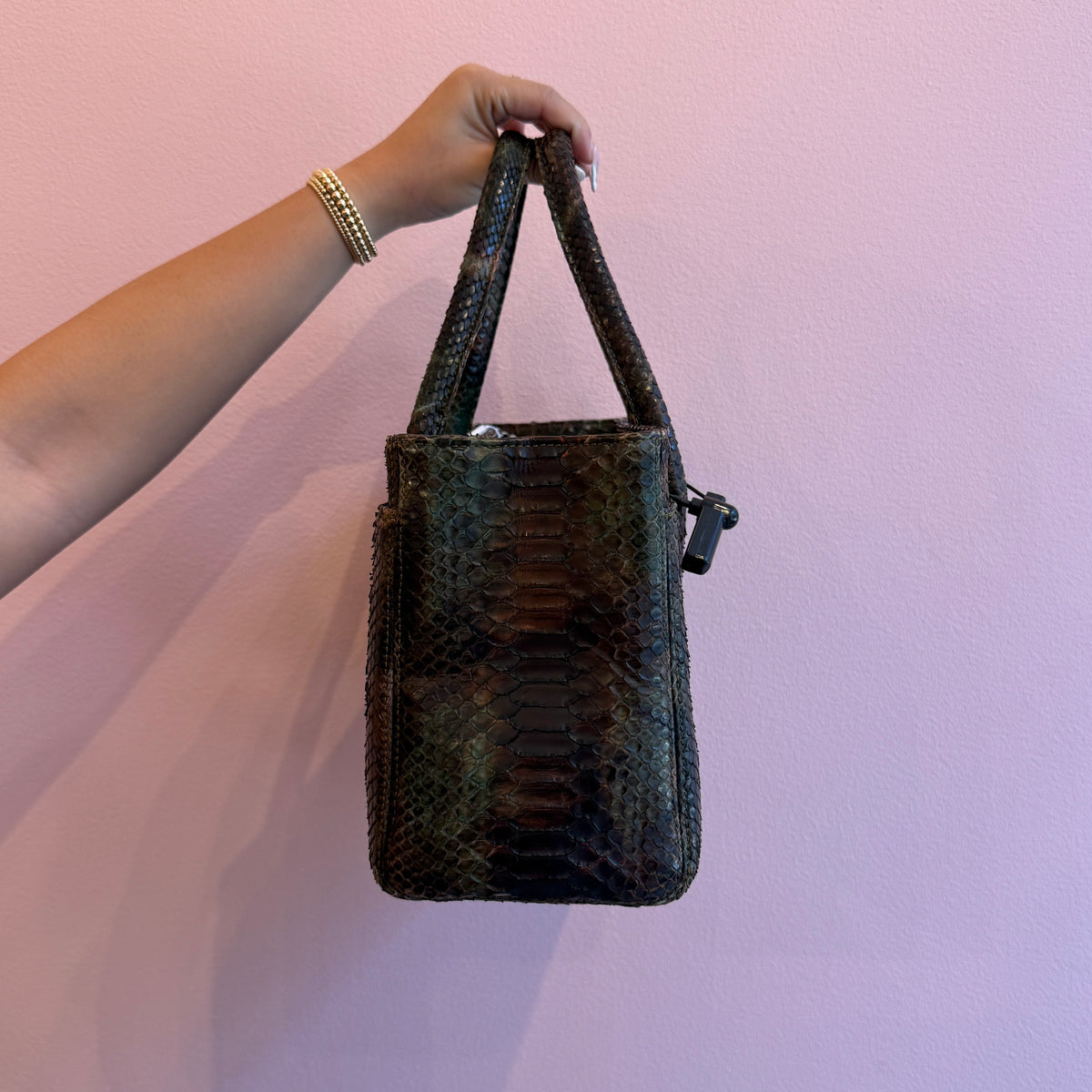 Chanel Python Cerf Tote Bag