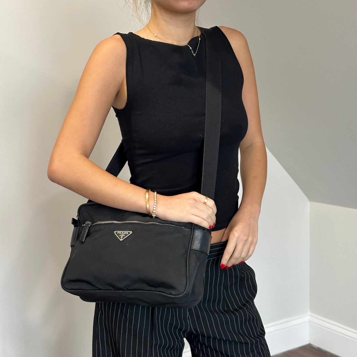 Prada Black Nylon Crossbody