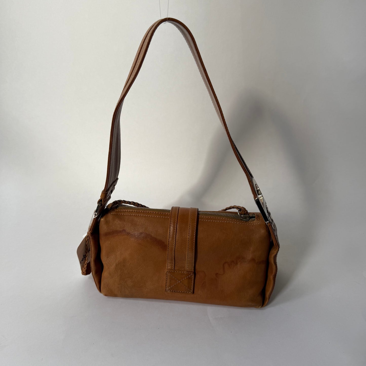 Christian Dior Brown Leather Shoulder Bag