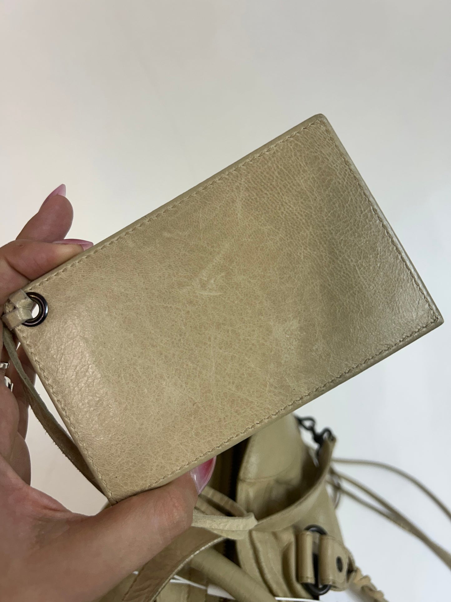 Balenciaga Beige City Bag w/ Bronze Hardware