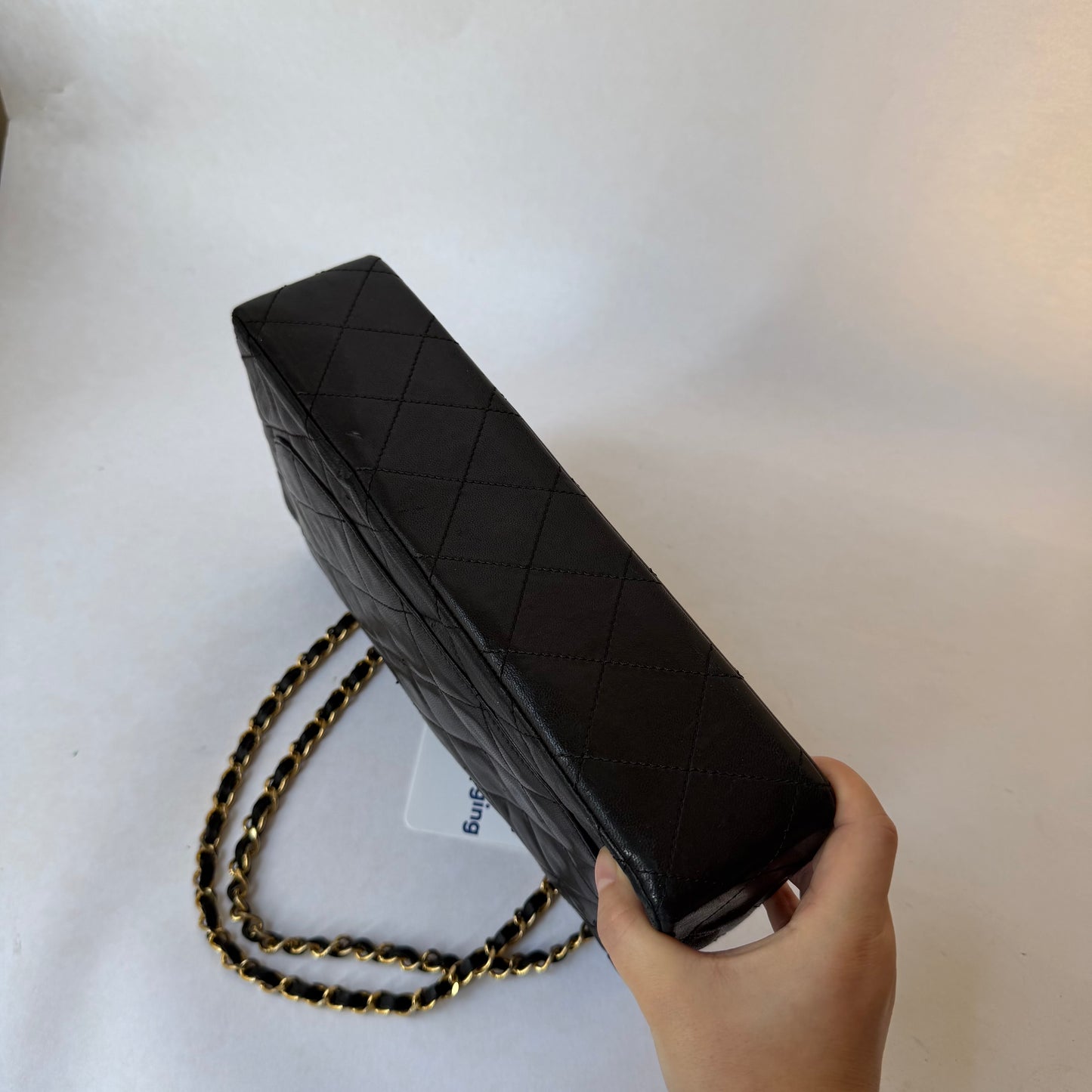 Chanel 1989 Black Two-Tone Paris Exclusive Edition Classic Double Flap