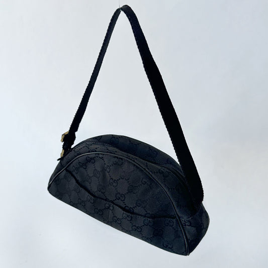 Gucci Black Canvas Mini Arch Bag