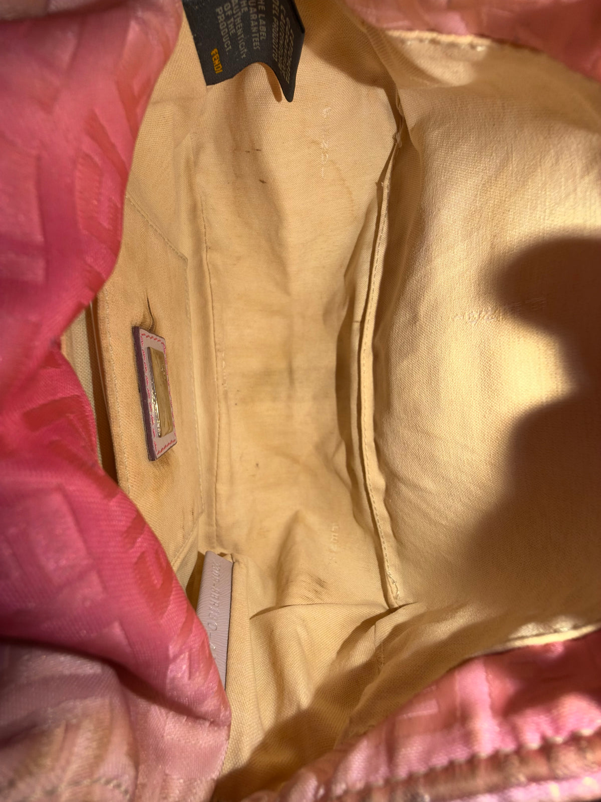 Fendi Ombre Pink Zucchino Mini Mama Baguette