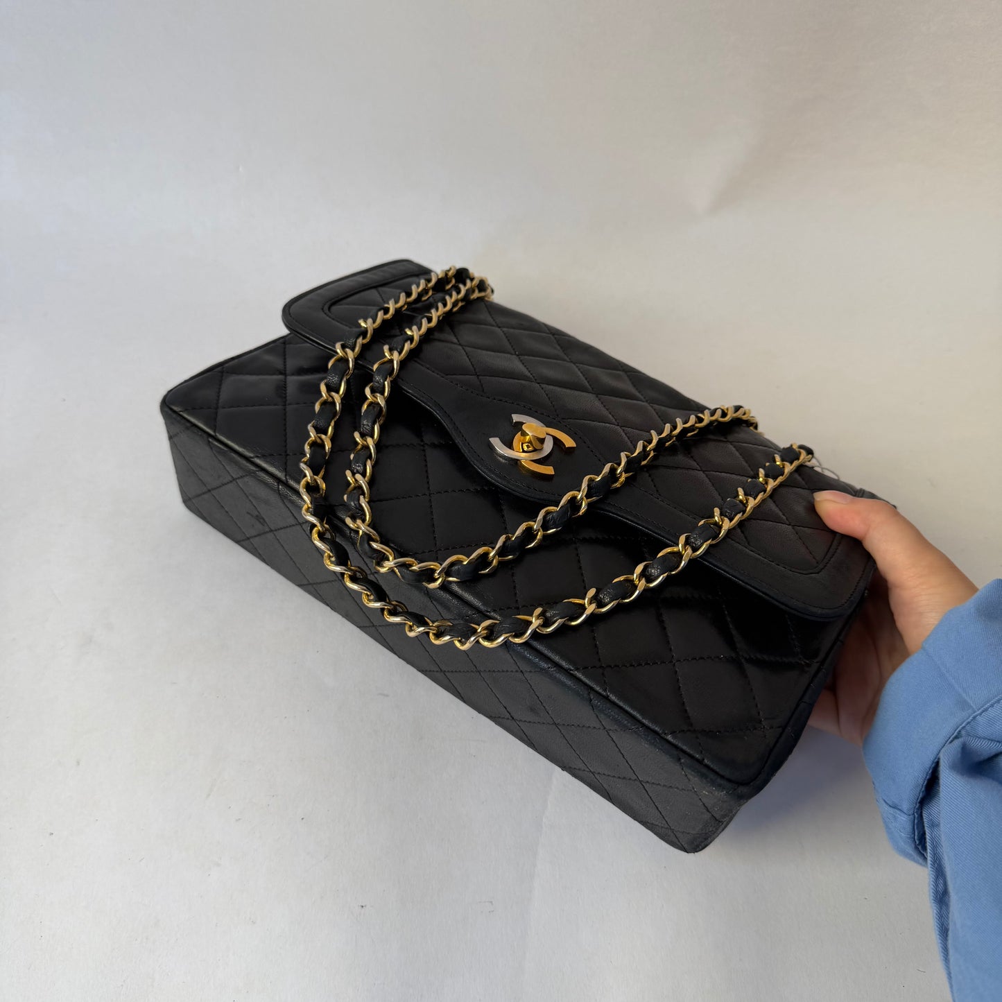 Chanel 1969 Paris Exclusive Two Tone Classic Double Flap