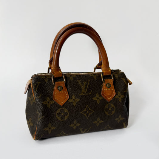 Louis Vuitton Classic Brown Monogram Nano Mini Speedy