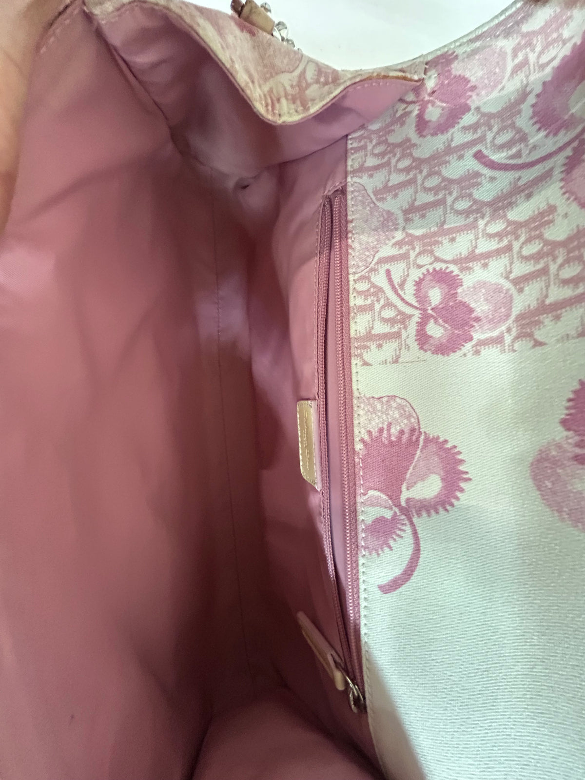 Christian Dior Pink & White Cherry Blossom Shoulder Bag