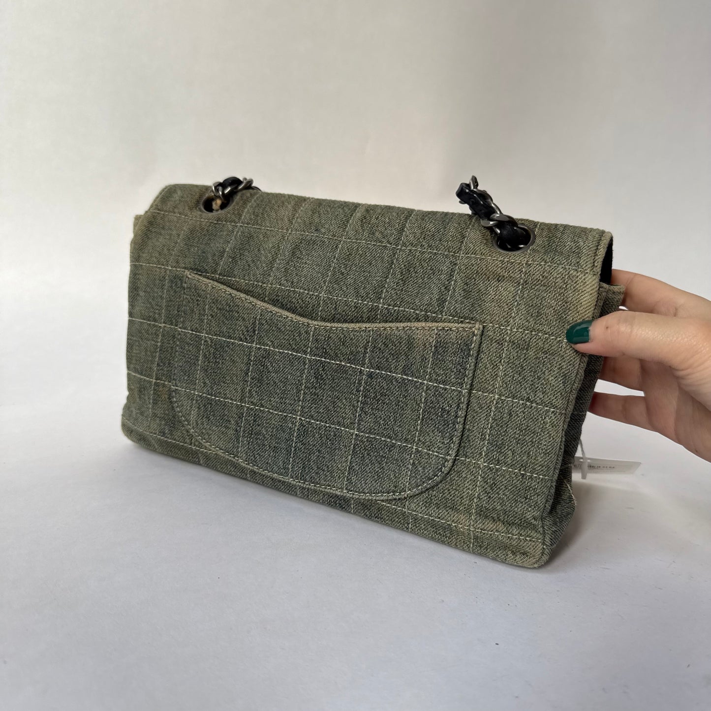 Chanel Denim Chocolate Bar Medium Flap