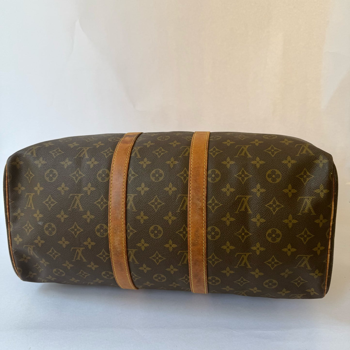 Louis Vuitton Brown Monogram Keepall 45 Duffle Bag