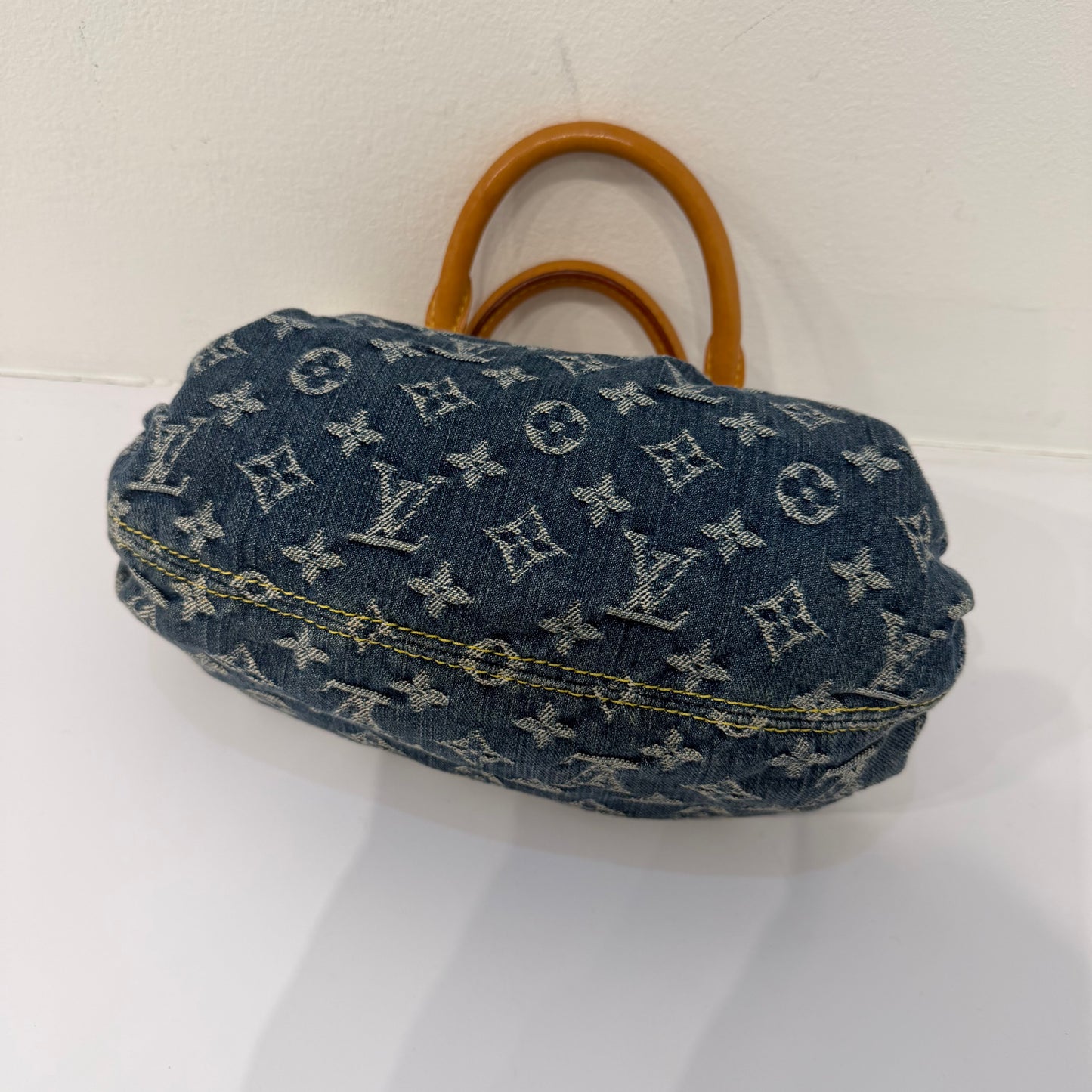 Louis Vuitton Denim Monogram Pleaty Handbag